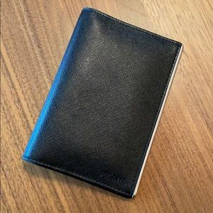 Prada black Saffiano leather wallet